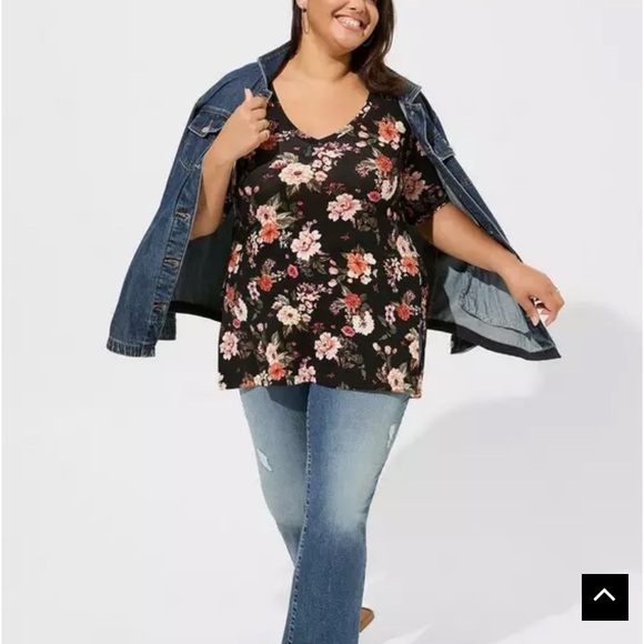 Favorite Tunic Super Soft V-Neck Side Slit Tee - Picture 3 of 6